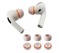 KASOTT Upgraded Best Memory Foam Ear Tips for AirPods Pro 1st & 2nd Gen | Comfortable Foam Ear Tips | Better Noise Cancellation | 3 Pairs Replacement Tips (Orange, Medium)