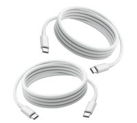 Kasoud C to C Charger Cable Fast Charge, 2PCS Type C to Type C Cable, 6ft/2m 60w iPad ChargerCable, ChargerCable Type C for iPhone 16 15 Pro Max Galaxy S24 S23 iPad Pro/Air Macbook Pro/Air (White)