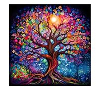 Kasoud Diamond Art Kits Adults, Diamond PaintingTree of Life, DiamondArtTree of Life, Tree of Life Diamond Painting, Diamond ArtPainting Kit for Adults Kids Beginners for Home Wall Decor 30x30cm