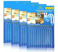 Kasoud Drain Sticks, Sink Sticks, Enzymatic Pipe Unblocker, Drain Sticks Unblocker Sink, Sink Cleaning Sticks, Drain Cleaning Sticks, Keeps Drains Pipes Clear for Bathroom Kitchen (48)