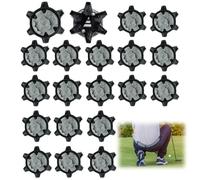 Kasoud Golf Spikes - Replacement Spikes for Shoes, Provides Traction, Stability and Comfort (Black) (10)