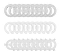 Kasoud Lampshade Reducer Ring, 10 Set Lamp Shade Ring, E27 to E14 White Lamp Light Shade Adapter Ring, Lightshade Reducer Ring, Plastic Lampshade Reducer Ring Converter for Socket Replacement