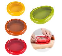 Kasoud Silicone Fruit Storage Box, 4PCS Fresh Pods for Vegetables, Silicone Fruit Storage Containers, Stretch Fresh Food Storage, Fresh Pods for Food, Unique Seal, Keep Fruit and Veg Fresh