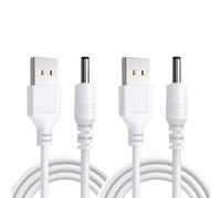 Kasoud USB to Dc 3.5mm X 1.35mm Cable, USBto 5v Dc Cable, 1mUSB to 3.5mm Male, USB to DcBarrel Jack PowerCable, USBto 3.5mm X 1.35mm Barrel Jack, USBto 5vDc PowerCable (2)