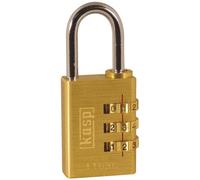 Kasp 110 30 m Combination Padlock - Brass