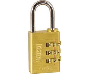Kasp 110 30 m Combination Padlock - Brass