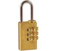 Kasp 110 Brass Combination Padlock K11020D Padlock-20mm, Gold, 20 mm