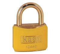 Kasp 124 Brass Padlock - 40 Millimeters - Brass Shackle - Yellow