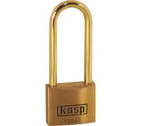Kasp Premium Brass Padlock - 40x63mm - Long Brass Shackle