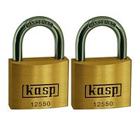 Kasp Premium Brass Padlock - 50mm - Twin