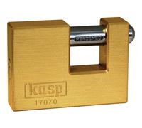 Kasp 170 Series Brass Shutter Padlock 70mm Standard