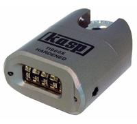 Kasp K11960XD Combination Padlock, Grey, Closed Shackle