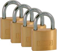 Kasp K12040D4 40 mm Brass Padlock Keyed Alike (Pack of 4)), Gold