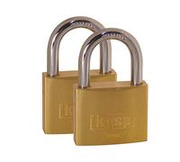 Kasp K12050D2 50 mm Brass Padlock Keyed Alike (Pack of 2)