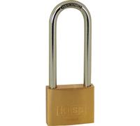 Kasp K12050L80D 50 x 80 mm Brass Padlock with Long Shackle, Gold