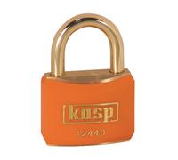 Kasp K12440ORAA1 Brass Padlock - 40mm - Brass Shackle - Orange - K...