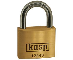 Kasp K12540 125 Series Padlock 40mm Keyed-Different Gold Yellow Key