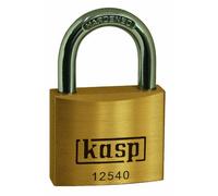 Kasp K12540A5 Premium Brass Padlock-40mm-keyed Alike, Gold/Silver