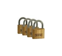 Kasp K12540D4 Premium Brass Padlock 40mm Quad Pack