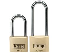 Kasp 125 Premium Brass Padlock - 40x40 Millimeters - Long Shackle