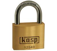 Kasp K12540L63 125 Series Padlock 40mm Keyed-Diff Gold Yellow Key