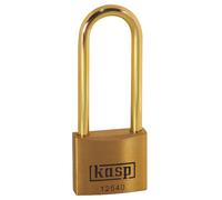 Kasp K12540L63BD Premium Brass Padlock - 40x63mm - Long Brass Shackle