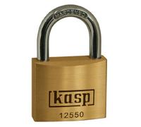 Kasp K12550A1 Premium Brass Padlock Keyed Alike 50 Mm, Gold/Silver