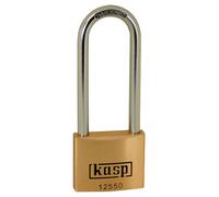 Kasp K12550L80A1 Premium Brass Padlock - 50x80mm - Long Shackle - ...