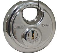 Kasp K16070A1 Disc Padlock Keyed Alike, Silver, 70 mm