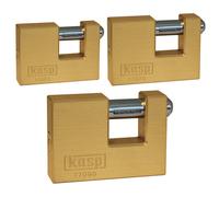 Kasp K17070D Brass Shutter Lock - 70mm