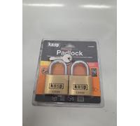 Kasp Premium Brass Padlock 50mm Twin Pack K12550D2