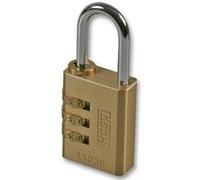 KASP SECURITY K11030D PADLOCK BRASS COMBI 30MM