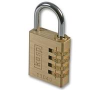 KASP SECURITY K11040D PADLOCK BRASS COMBI 40MM