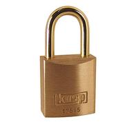 Kasp Security K12515D Premium Brass Padlock, 15 mm, Gold/Silver