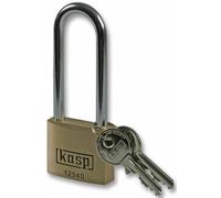 Kasp K12540L63A1 Premium Brass Padlock - 40x63mm - Long Shackle - ...
