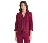 Kasper Women's 3/4 Cuffed Sleeve Stretch Open-Front Blazer, Shiraz, 18