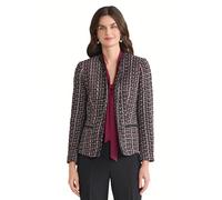 Kasper Women's Collarless One-Button Tweed Blazer, Shiraz Multi, 18 Plus