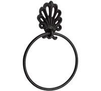 Kassbest Antique Cast Iron Towel Ring Rustic Towel Holder for Bathroom Accessories Wall Mounted