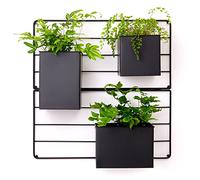 KASSELL Vertical Garden Wall Planter. Wall Mounted for Indoor Outdoor. All Metal Black Vertical Planter with No Assembly Required. Planter for Indoor Plants Flowers, Herbs, Succulents and Plants