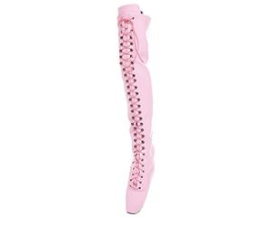 Kassiopeya Patent ballet overknee high heels black, white or pink