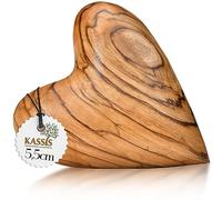KASSIS Olive Wood Heart 5.50cm - made in Bethlehem