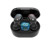 KASSTPO Bluetooth Headphones, Wireless In-Ear Headphones Bluetooth with Mic, Hi-Fi Stereo, Button Control, 25 Hours Playtime with LED Display, for Work and Study