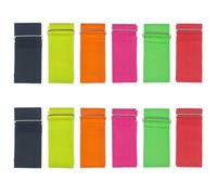 Kasteco 12 Pack 3 Legged Race Bands Colorful Firm Elastic Bands for Kids Adult Outdoor Fun (12)