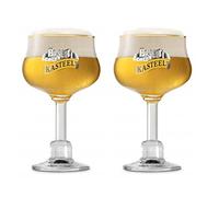 kasteel beer glasses, Belgian beer (set of 2)