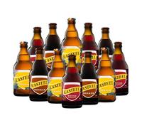 Kasteel Belgian Beer Mixed Case - 12 x 330ml Bottles | Rouge, Donker & Tropical | Premium Belgian Strong Ale Selection