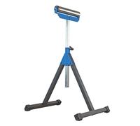 KASTFORCE Heavy-Duty Roller Stand with 2 Inch Roller, 300 Lbs Capacity, Adjustable Miter Saw Extension, Folds Flat for Easy Storage, Galvanized Stainless Steel