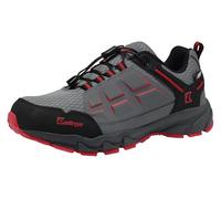 Kastinger Unisex's Kompar Low Ktx Hiking Shoe, Steel Grey Fiery Red, 12.5 UK