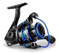 KastKing Summer/Centron spinning reel with 9+1 ball bearings, ultralight and flexible, yet powerful, Centron Blau-Schwarz