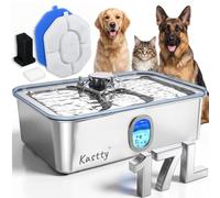 Kastty 17L/4.5Gal Large Dog Water Fountain Stainless Steel for Multi-Pet