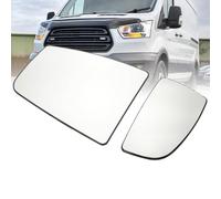 KASturbo Left Side Offside Wing Mirror Upper and Lower Glass (Heated) with Blind Spot Passenger Side Fits Transit MK8 (2014 Onwards) 1855103 1823985